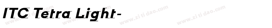 ITC Tetra Light字体转换